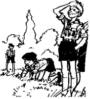 A coloring page of games and activities